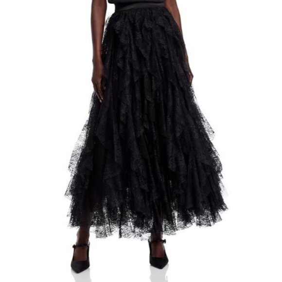 Aqua Dresses & Skirts - Aqua x Wicked NWT Whimsygoth Steampunk Witchy Y2K Lace Maxi Skirt Black Size M/L